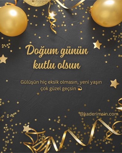 Siyah altın doğum günü kutlama görseli