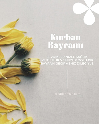 Geleneksel ikramlarla hazırlanmış Kurban Bayramı kutlama görseli