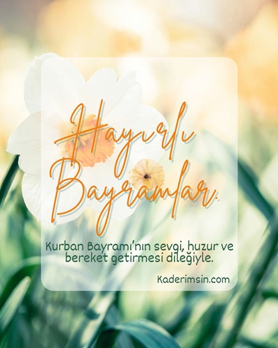 Bayram sabahı atmosferini yansıtan özel Kurban Bayramı görseli