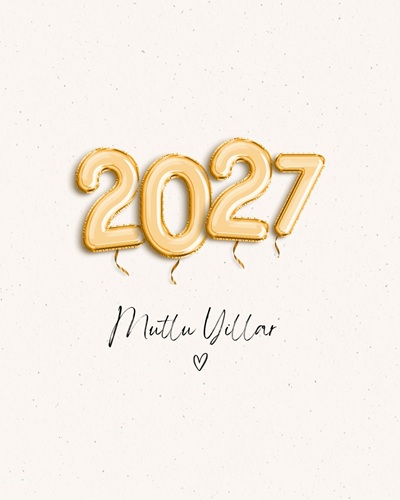 2027 yeni yıl kutlama kartı görseli